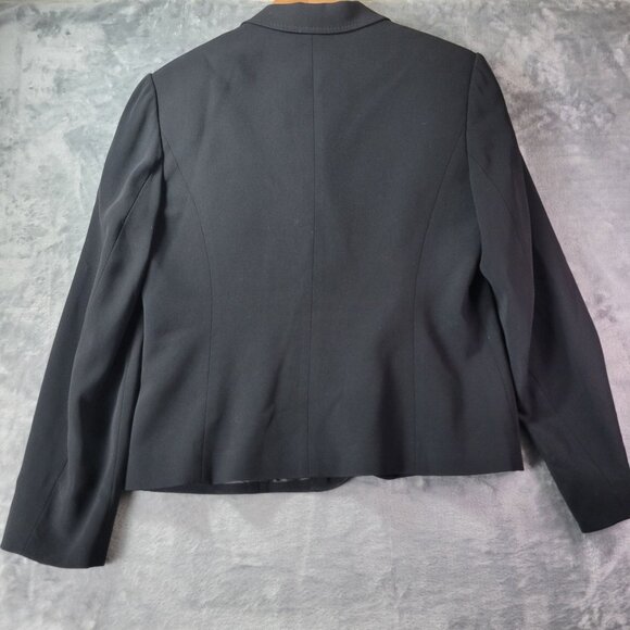 Talbots Womens 8 Black Blazer Jacket Career Professional Classic Workwear - Picture 11 of 11